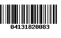 Código de Barras 04131820083