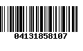 Código de Barras 04131858107