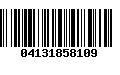 Código de Barras 04131858109