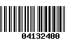 Código de Barras 04132400