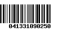 Código de Barras 041331090250