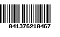 Código de Barras 041376210467