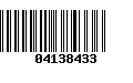 Código de Barras 04138433