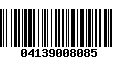 Código de Barras 04139008085