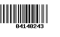 Código de Barras 04140243