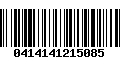 Código de Barras 0414141215085