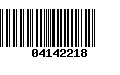 Código de Barras 04142218