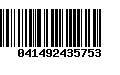 Código de Barras 041492435753