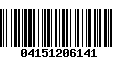 Código de Barras 04151206141