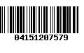 Código de Barras 04151207579