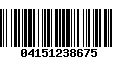 Código de Barras 04151238675