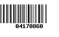 Código de Barras 04170860