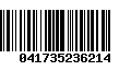 Código de Barras 041735236214