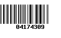 Código de Barras 04174309