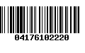 Código de Barras 04176102220