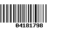 Código de Barras 04181798