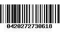 Código de Barras 0420272730618
