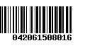 Código de Barras 042061508016