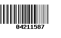 Código de Barras 04211587