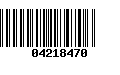 Código de Barras 04218470