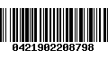 Código de Barras 0421902208798