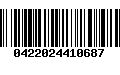 Código de Barras 0422024410687