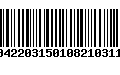 Código de Barras 042203150108210311