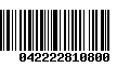 Código de Barras 042222810800