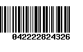 Código de Barras 042222824326