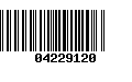 Código de Barras 04229120