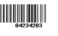 Código de Barras 04234203