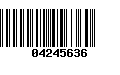 Código de Barras 04245636