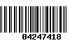 Código de Barras 04247418