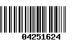 Código de Barras 04251624