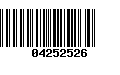 Código de Barras 04252526