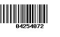 Código de Barras 04254072