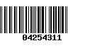 Código de Barras 04254311