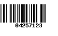 Código de Barras 04257123