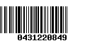 Código de Barras 0431220849