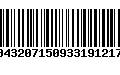 Código de Barras 043207150933191217