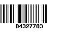 Código de Barras 04327783