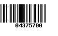 Código de Barras 04375700