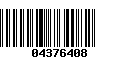 Código de Barras 04376408