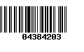 Código de Barras 04384203