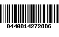 Código de Barras 0440014272886