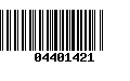 Código de Barras 04401421