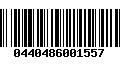 Código de Barras 0440486001557