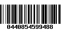 Código de Barras 0440854599488