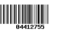 Código de Barras 04412755