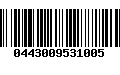 Código de Barras 0443009531005